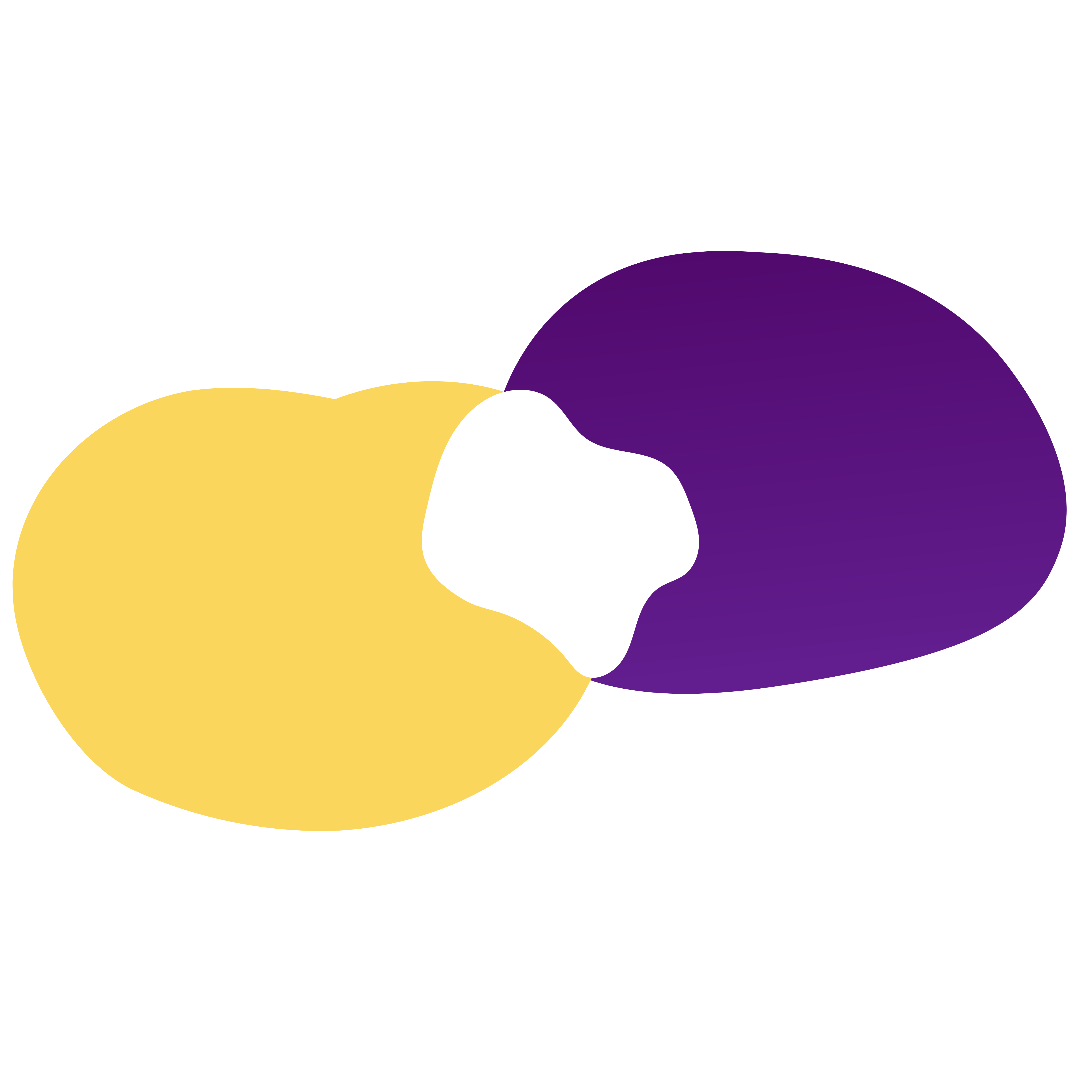 Lila und Gelb neutralisieren sich zu weiß