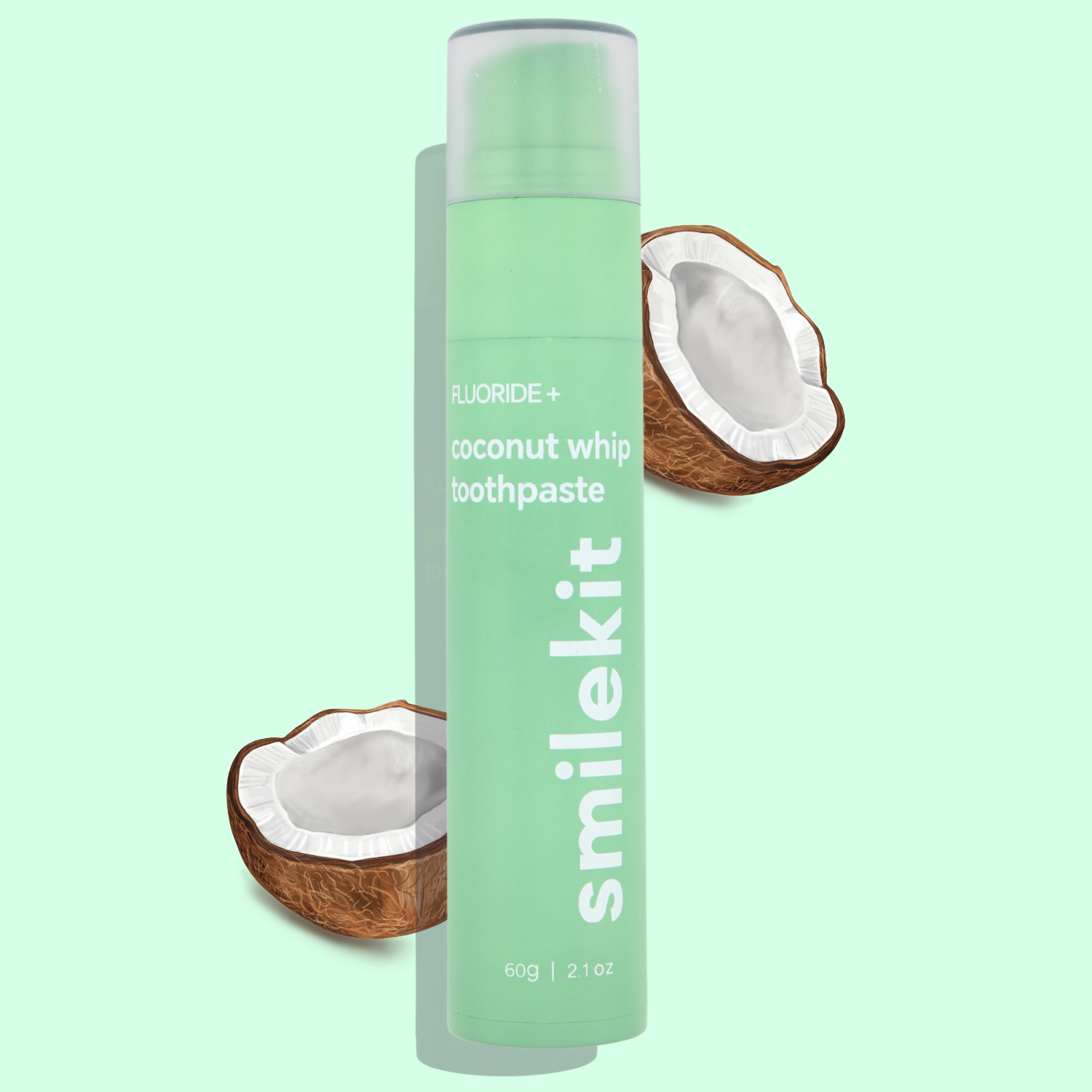 Geschmackliche Zahnpasta Puremysmile mit Kokosnuss Aroma von Smilekit