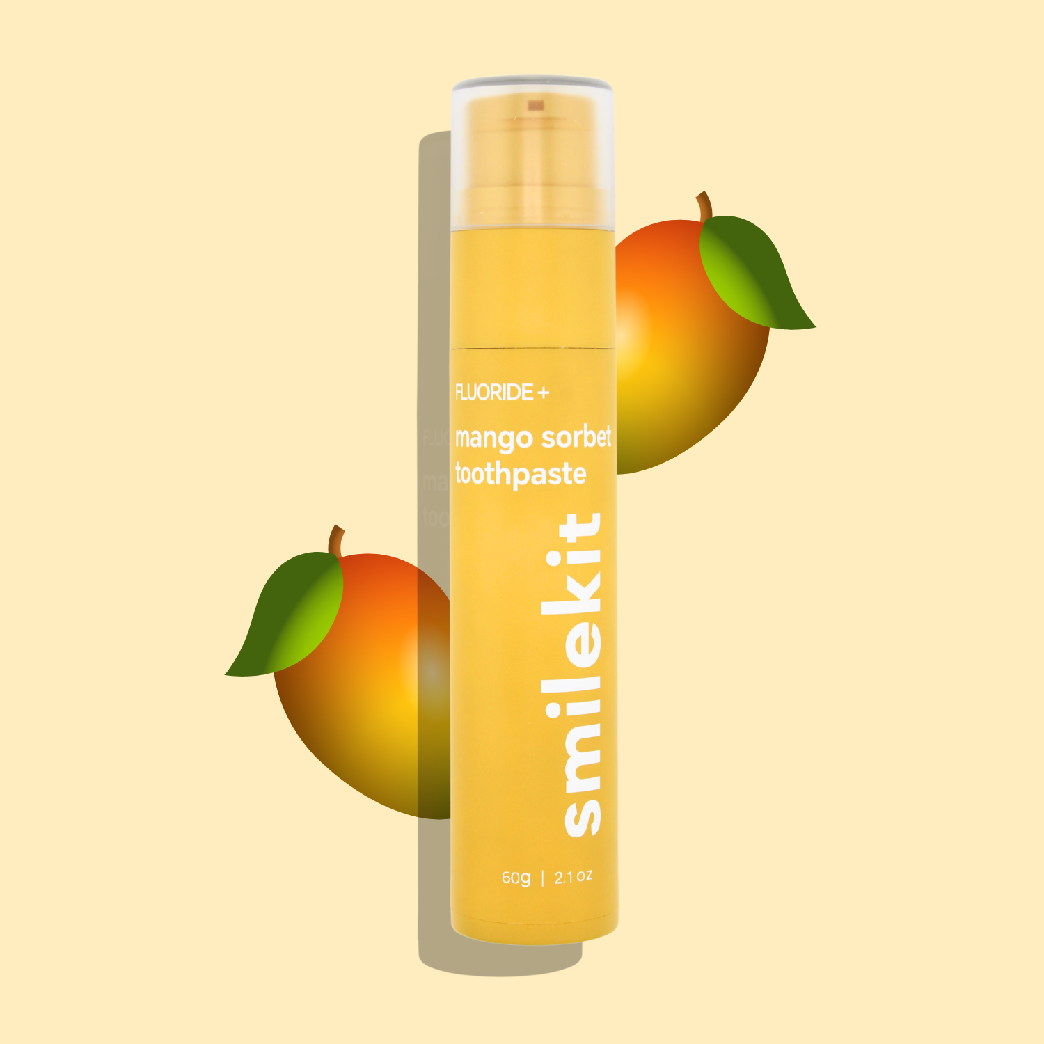 Geschmackliche Zahnpasta Mango Smilekit Puremysmile