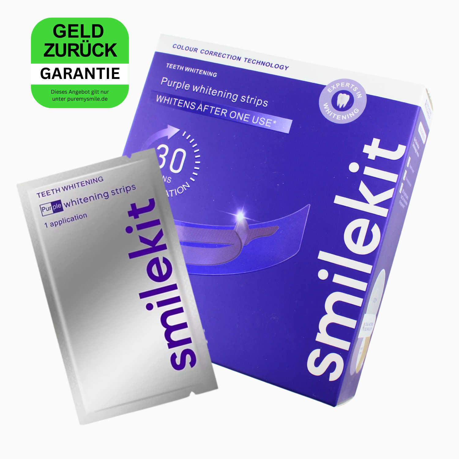 Farbkorrektur - Zahnstreifen