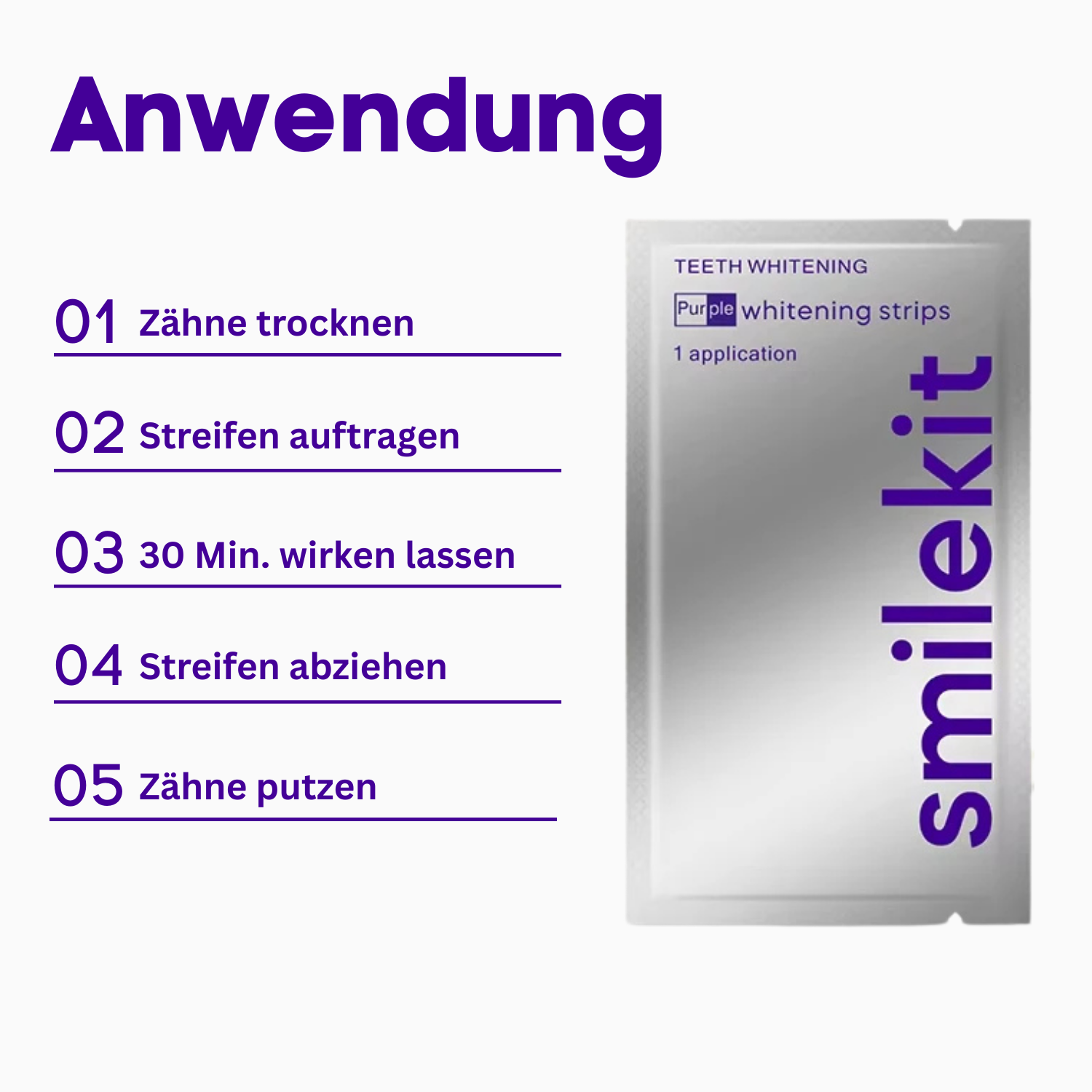 Farbkorrektur - Zahnstreifen